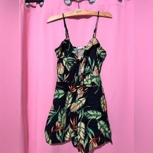 ILLA ILLA Multicolor Leaf Pattern Romper